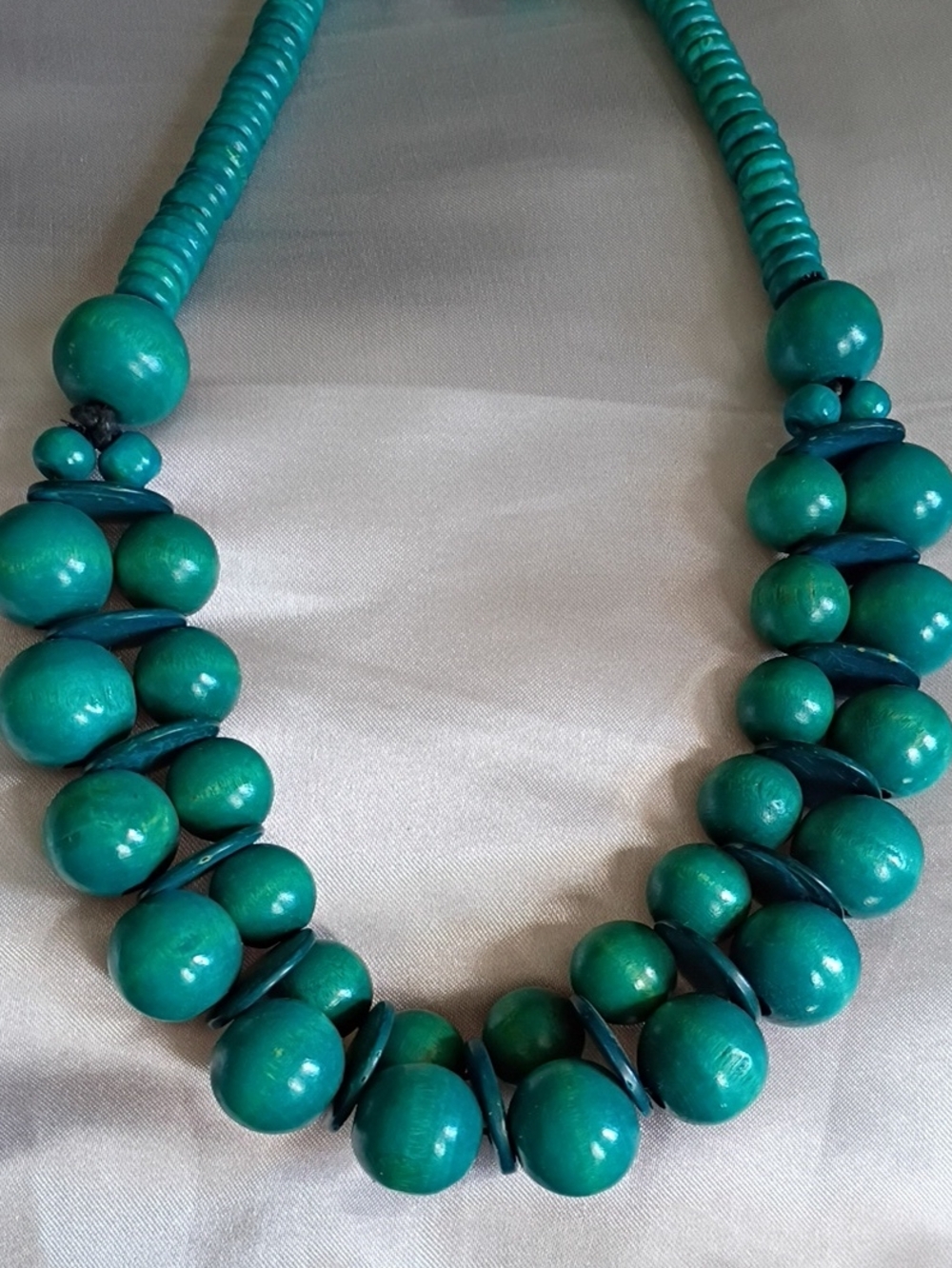 Turquoise Bead Statement Necklace - Women Jewelry